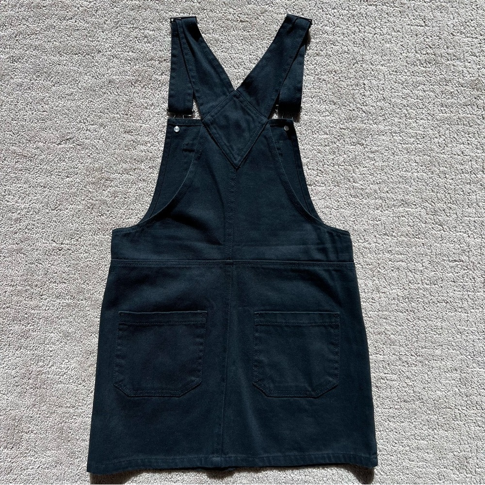 Pull&Bear Black Denim Overall Dress - Picture 9 of 14